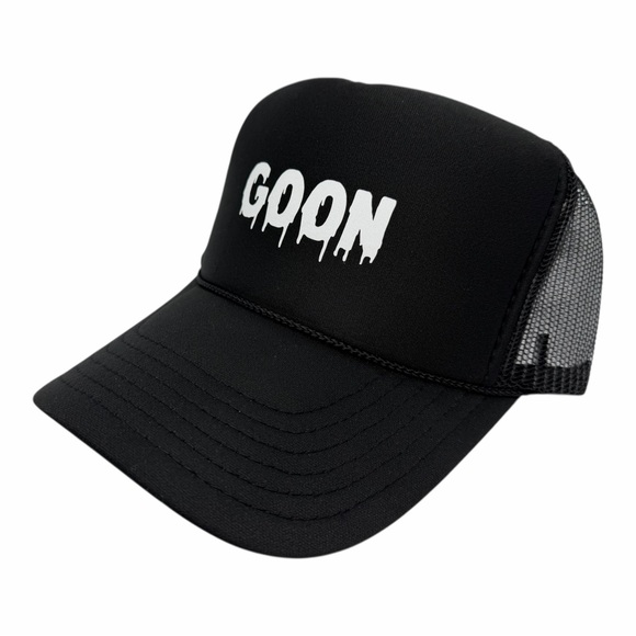NEW VINTAGE STYLE GOON BLACK TRUCKER HAT CAP ADULT SIZ… - Picture 2 of 3